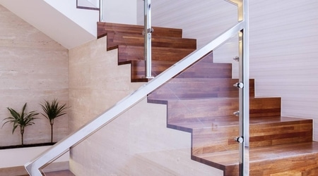 Replacement of residential glass  Glazing of a residential staircase