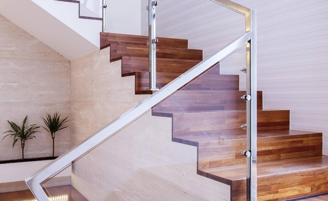 Replacement of residential glass Glazing of a residential staircase